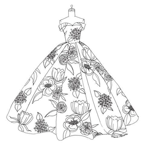 Váy Cưới Đính Hoa