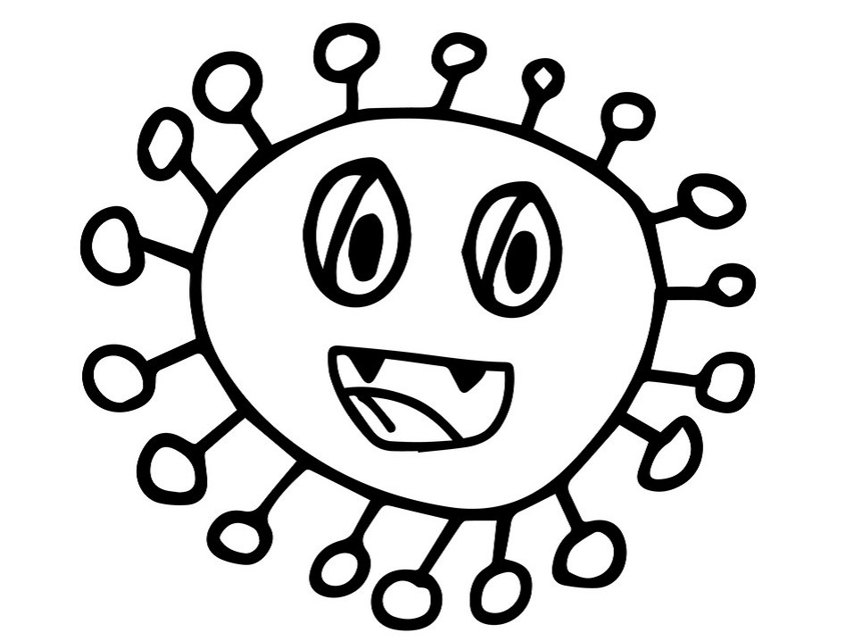 virus corona cười