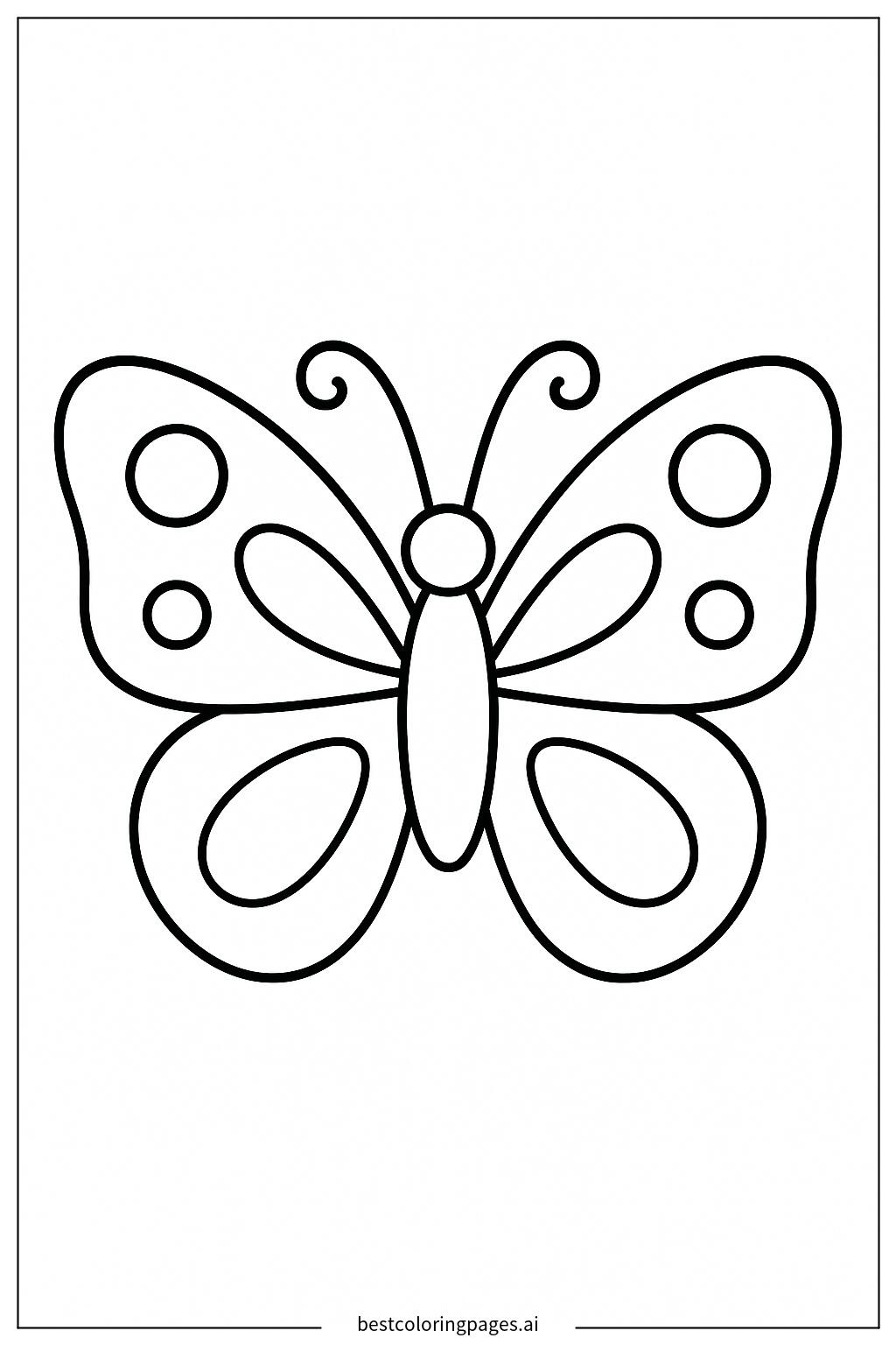 A simple butterfly outline