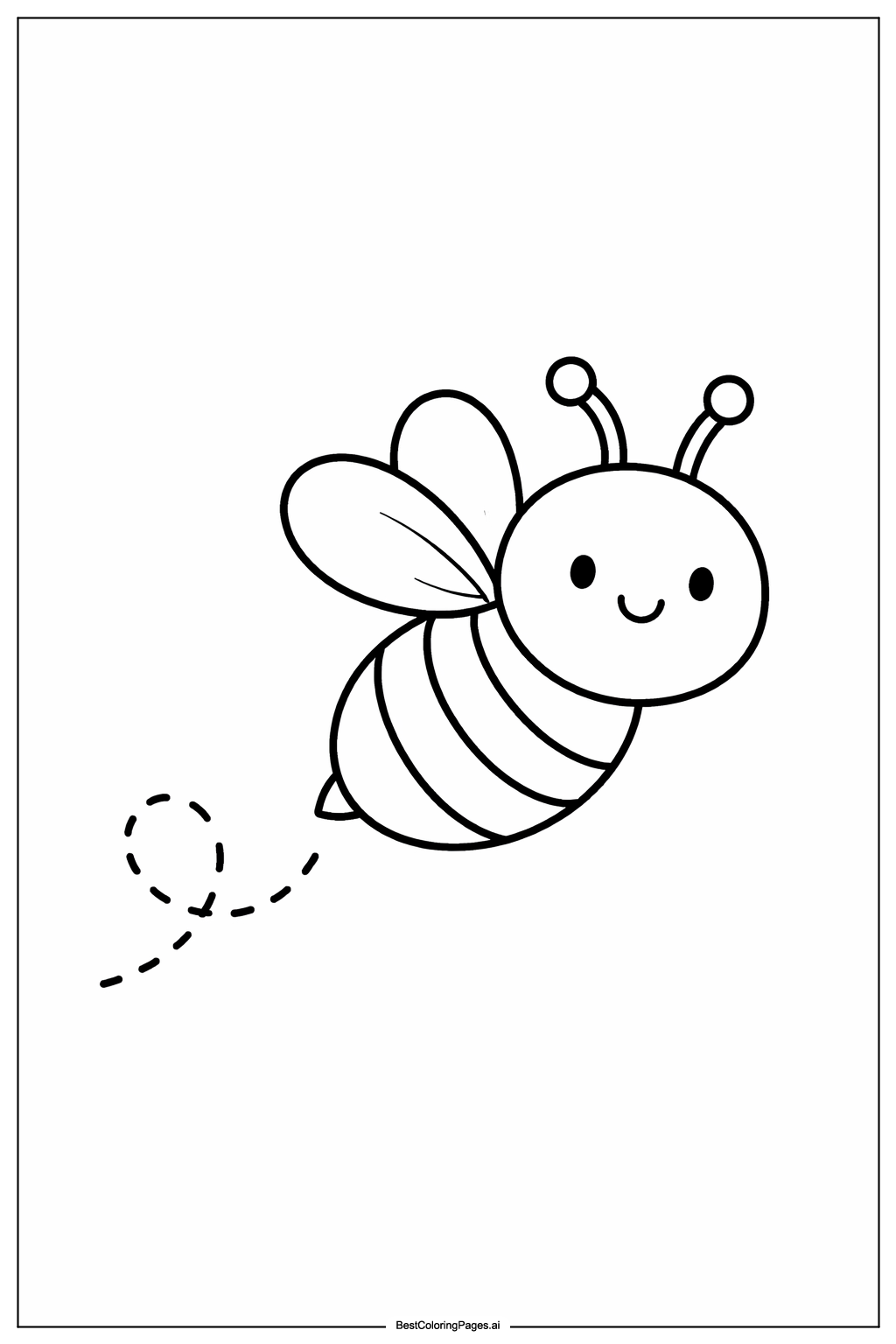 Bee flying 1
