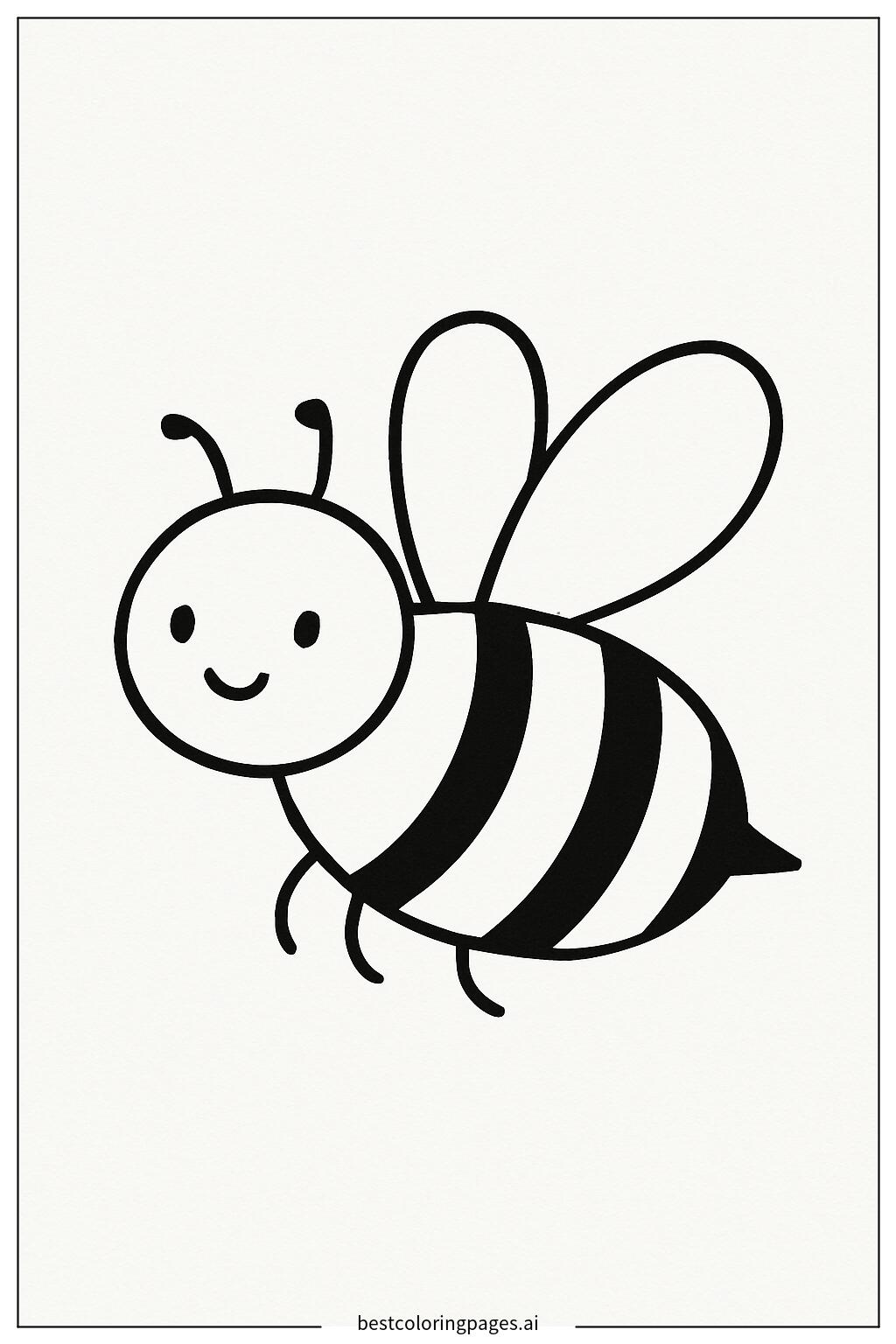 Bee flying