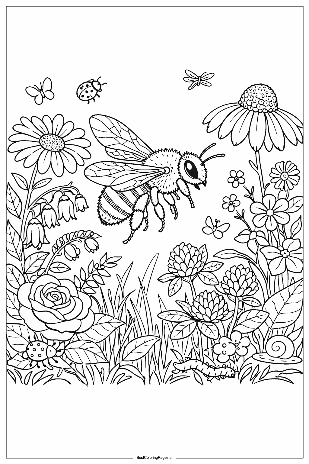 Bee in garden