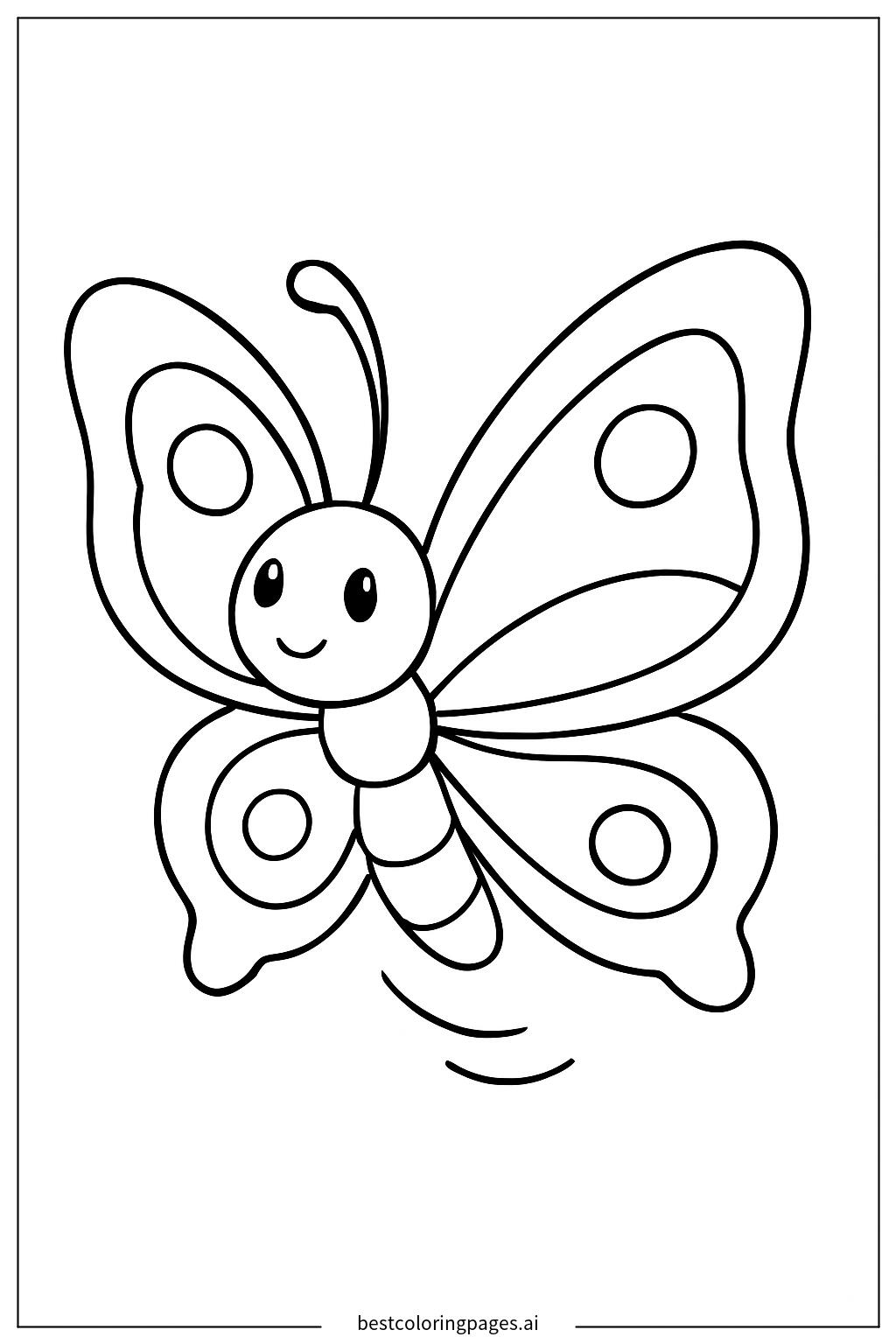 Butterfly flying solo