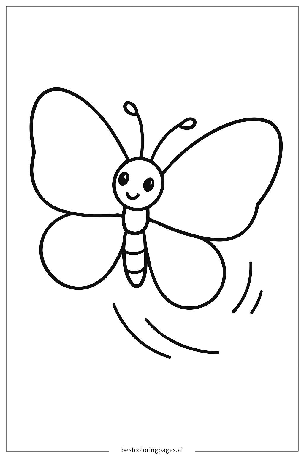 Butterfly in flight