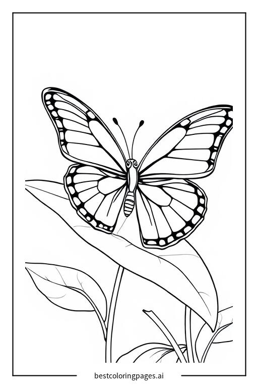 Butterfly on a leaf