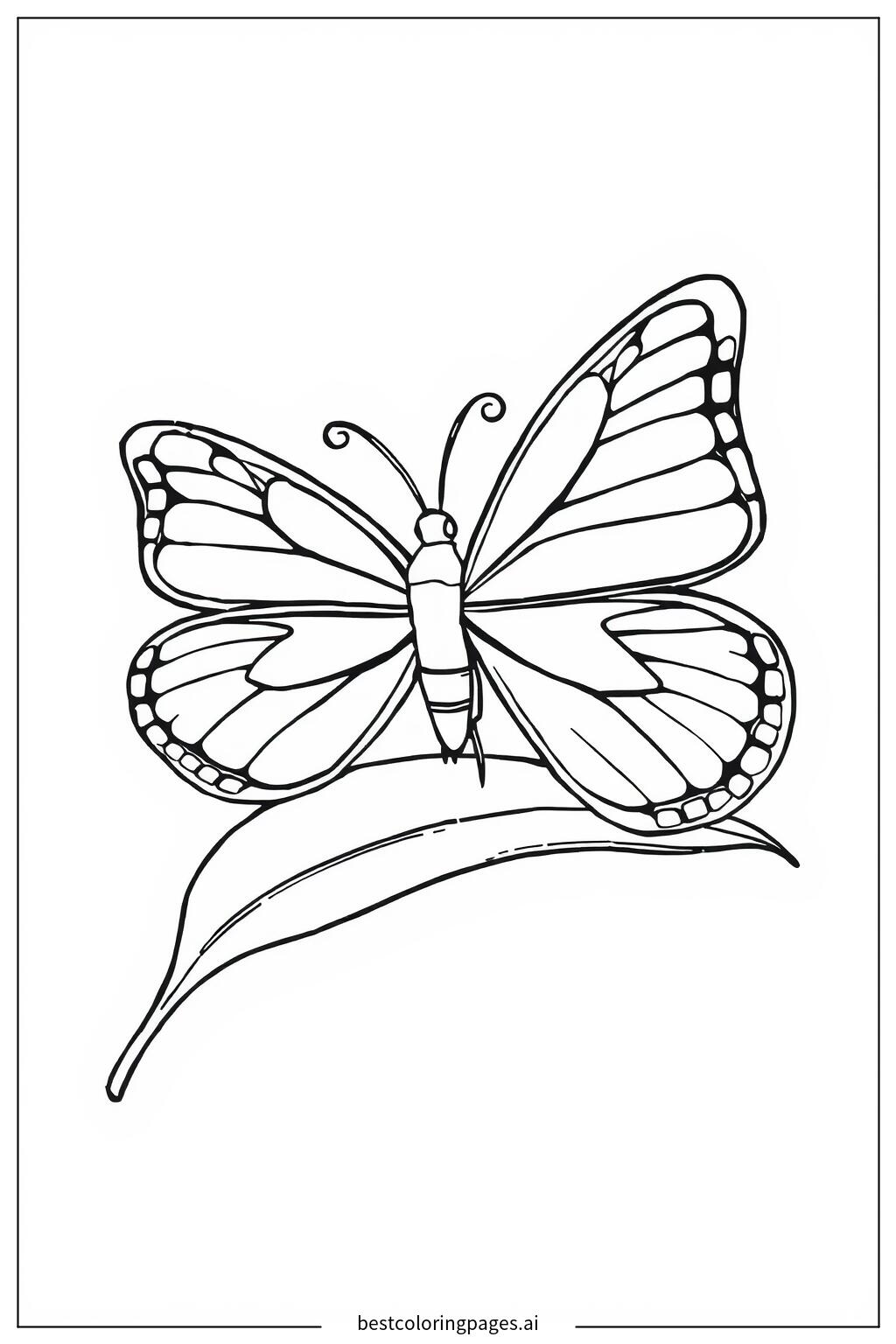 Butterfly resting