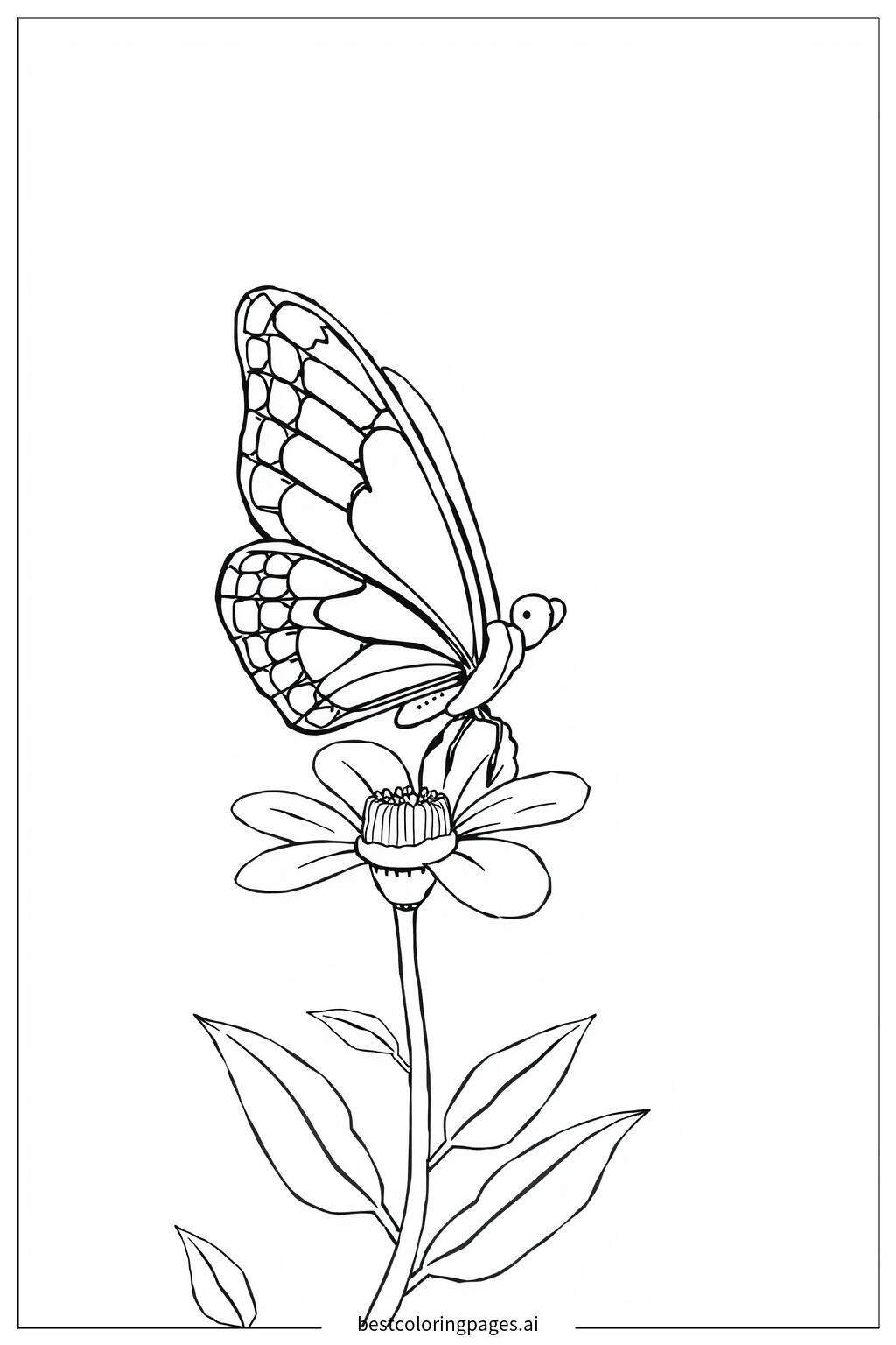 Butterfly with intricate wing designs