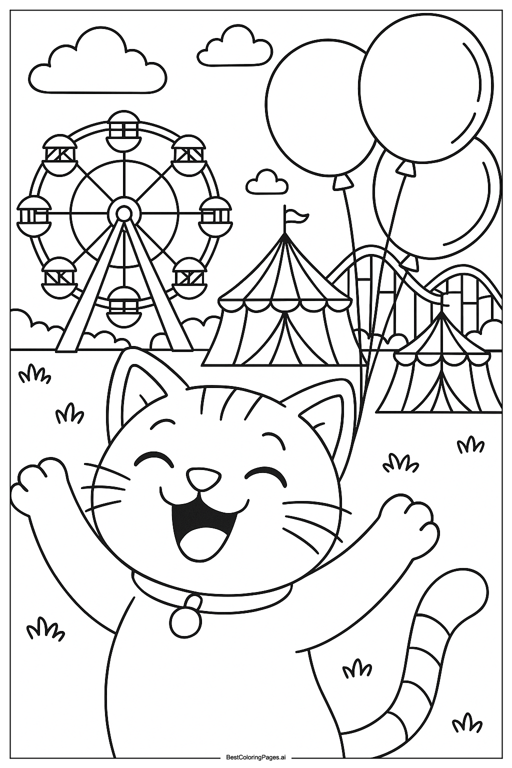 Cat at carnival