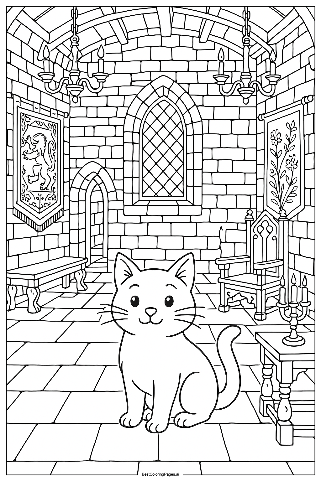 Cat in the castle