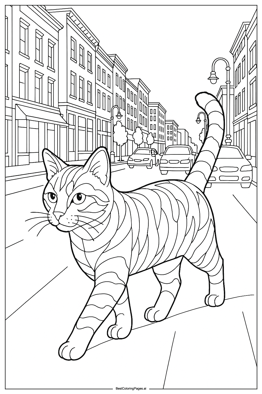 Cat in the city