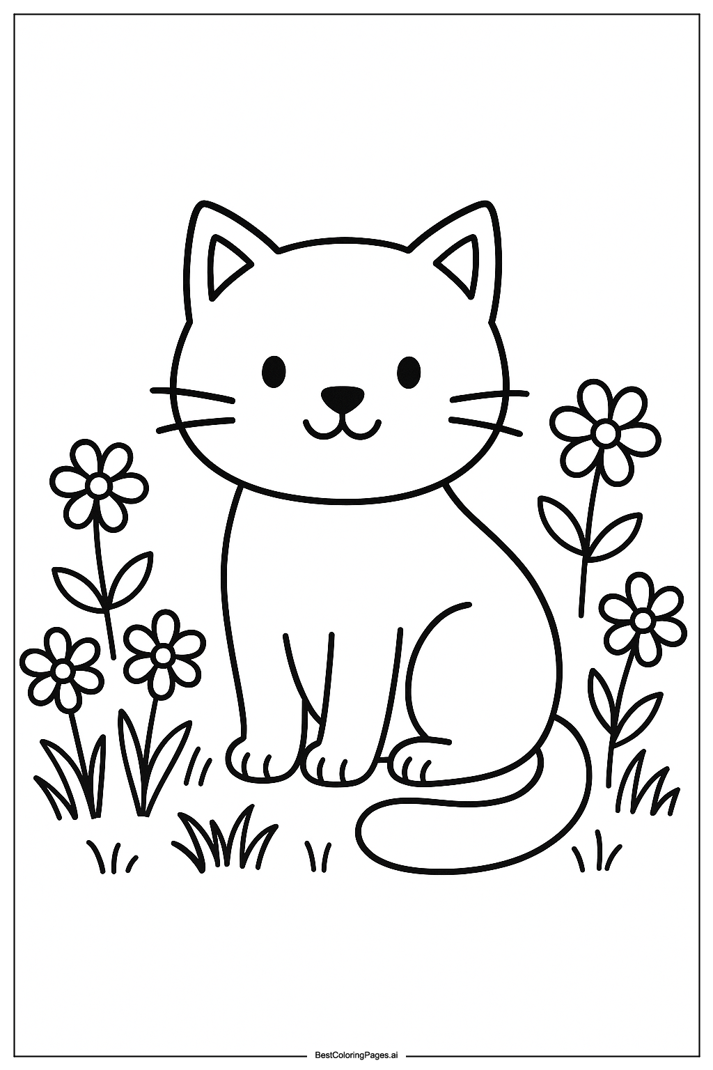 Cat in the garden 1