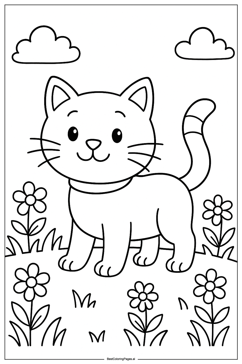 Cat in the garden 2