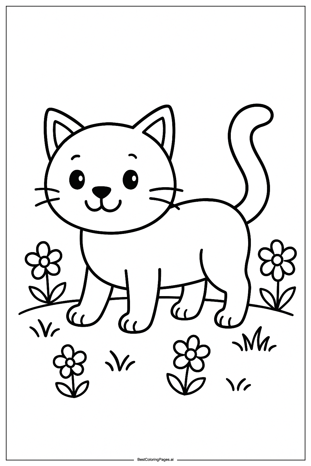 Cat in the garden