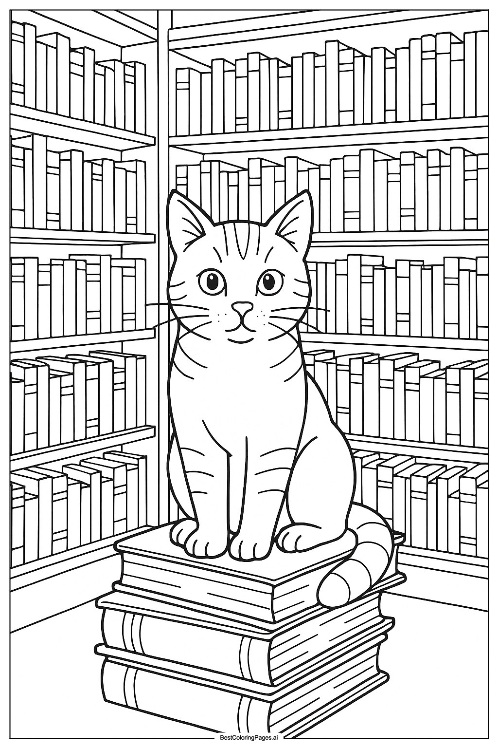 Cat in the library 3