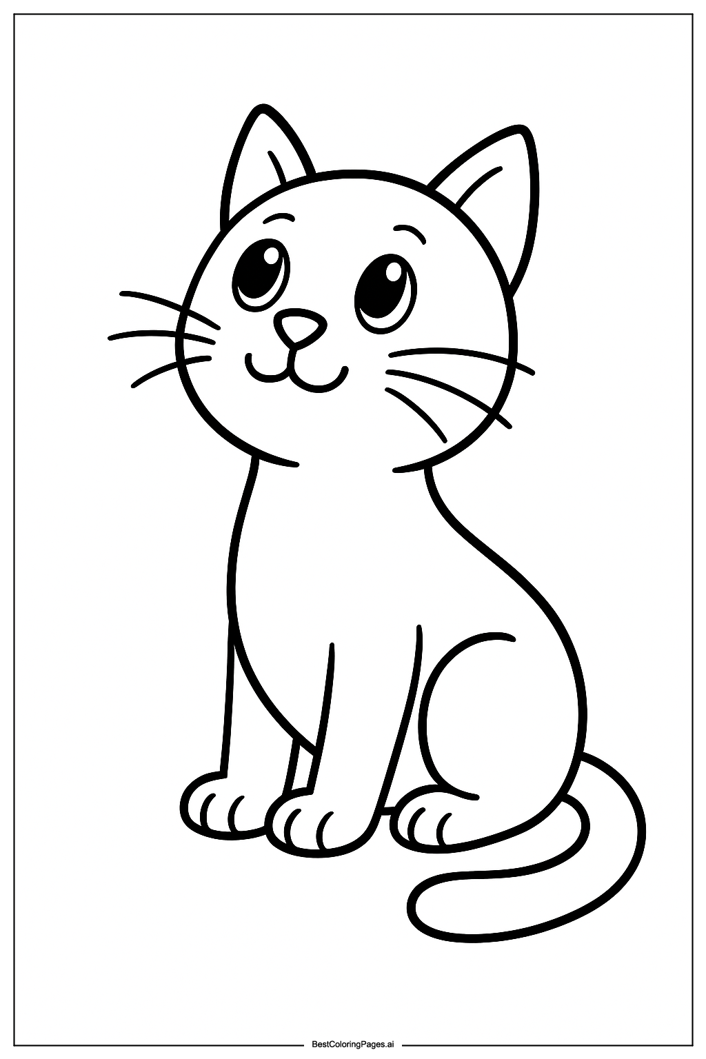 Cat looking up