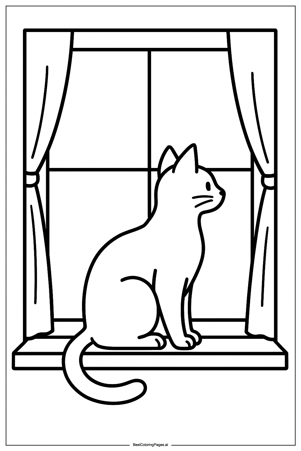 Cat on the windowsill