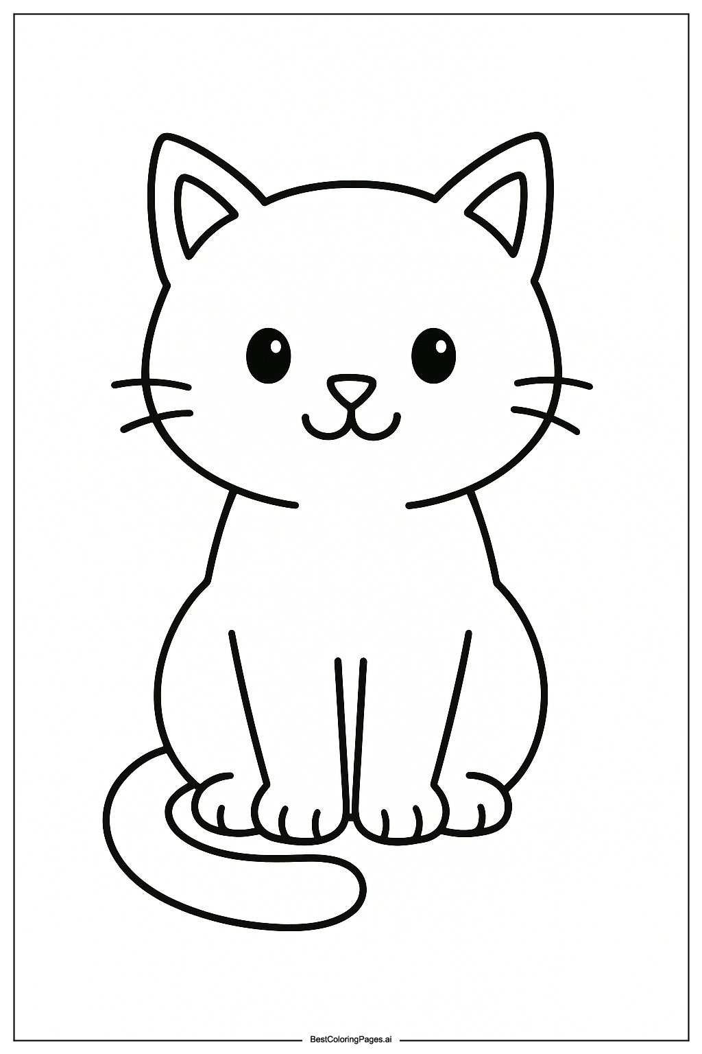 Cat sitting 1