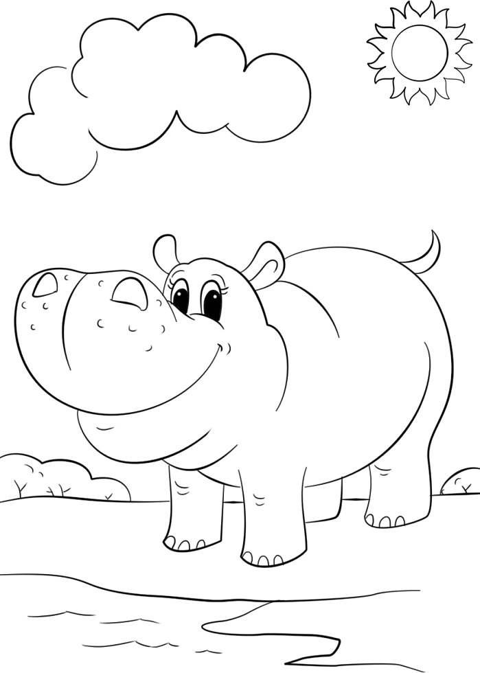 chú hà mã vui vẻ