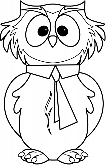 con cú đeo cà vạt