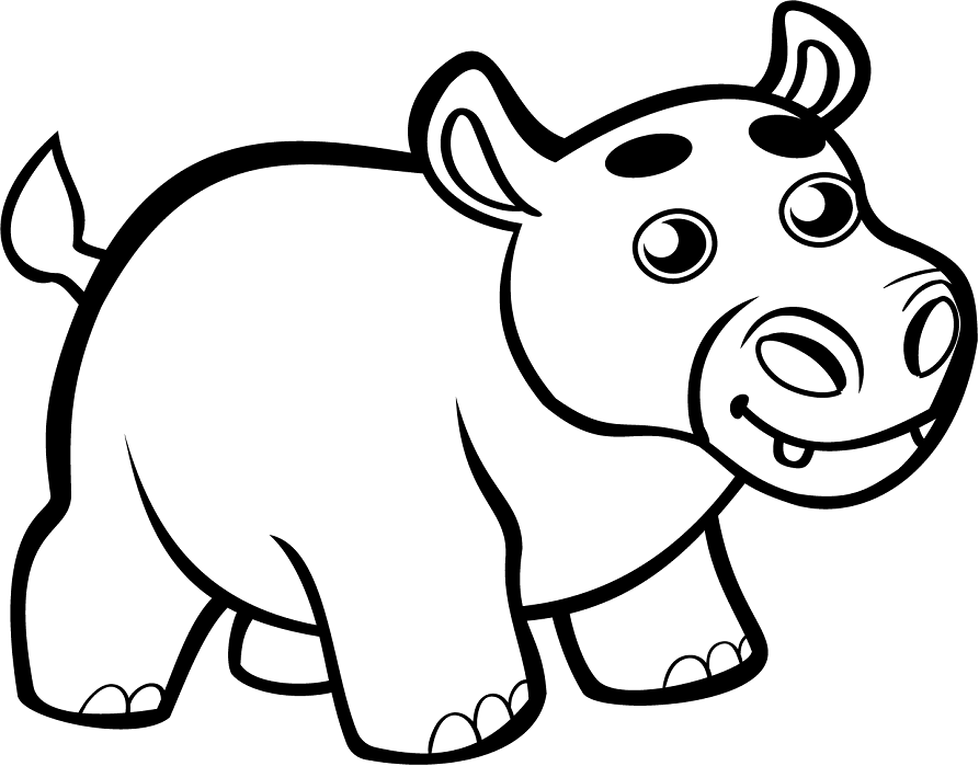 con hà mã mỉm cười