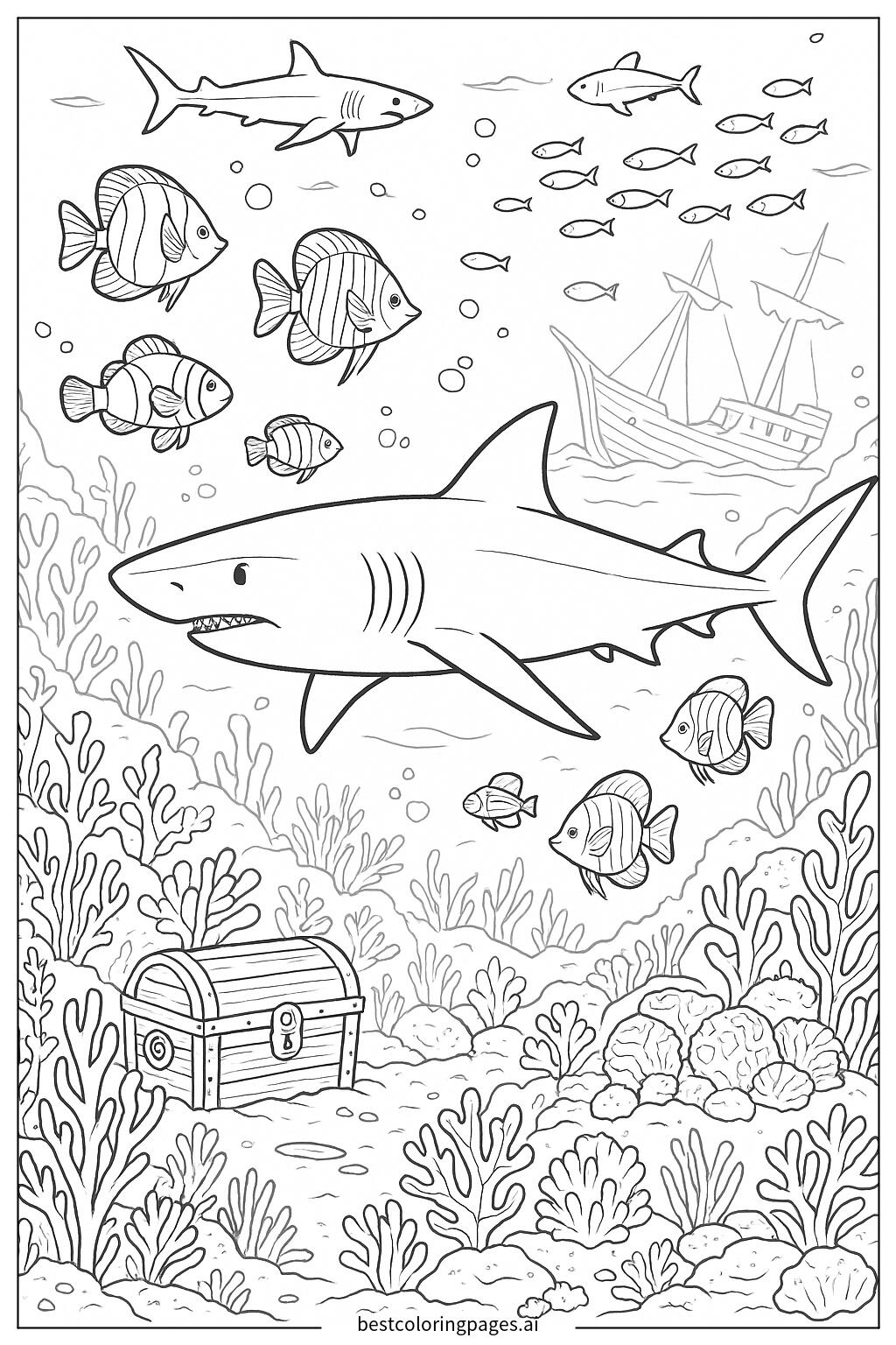 Deep sea adventure with sharks
