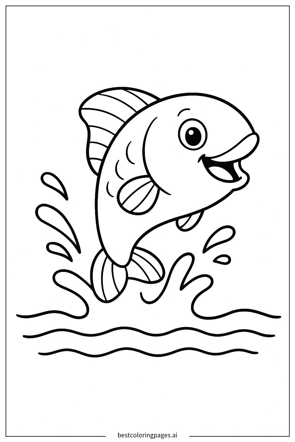 Fish jumping out of water