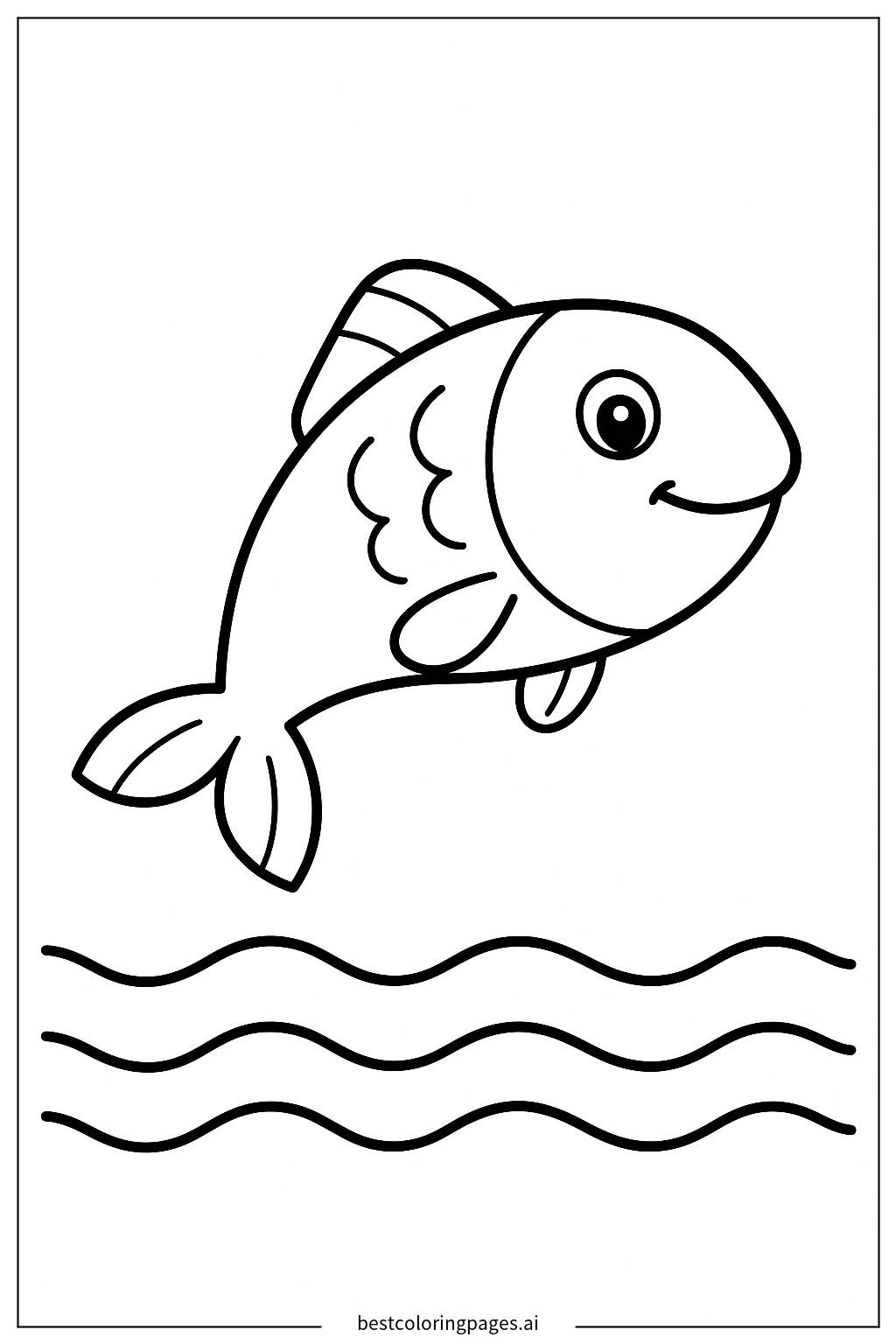 Fish jumping over water