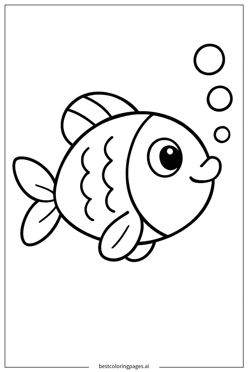 Fish with bubbles