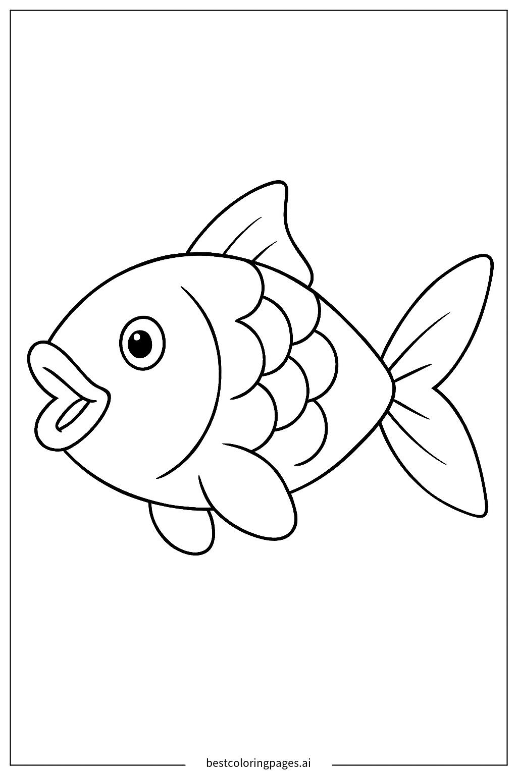 Fish with open mouth