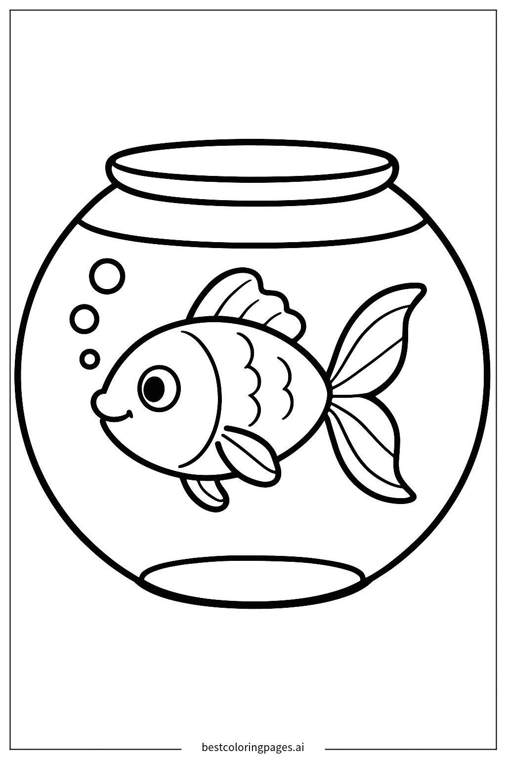 Goldfish in a bowl