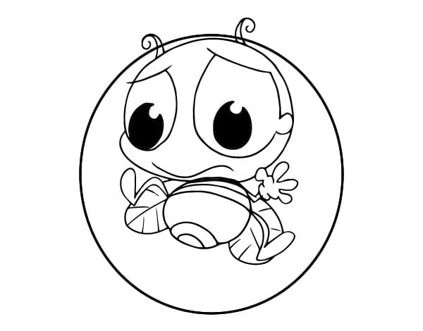 Luciérnaga Bebé para colorear