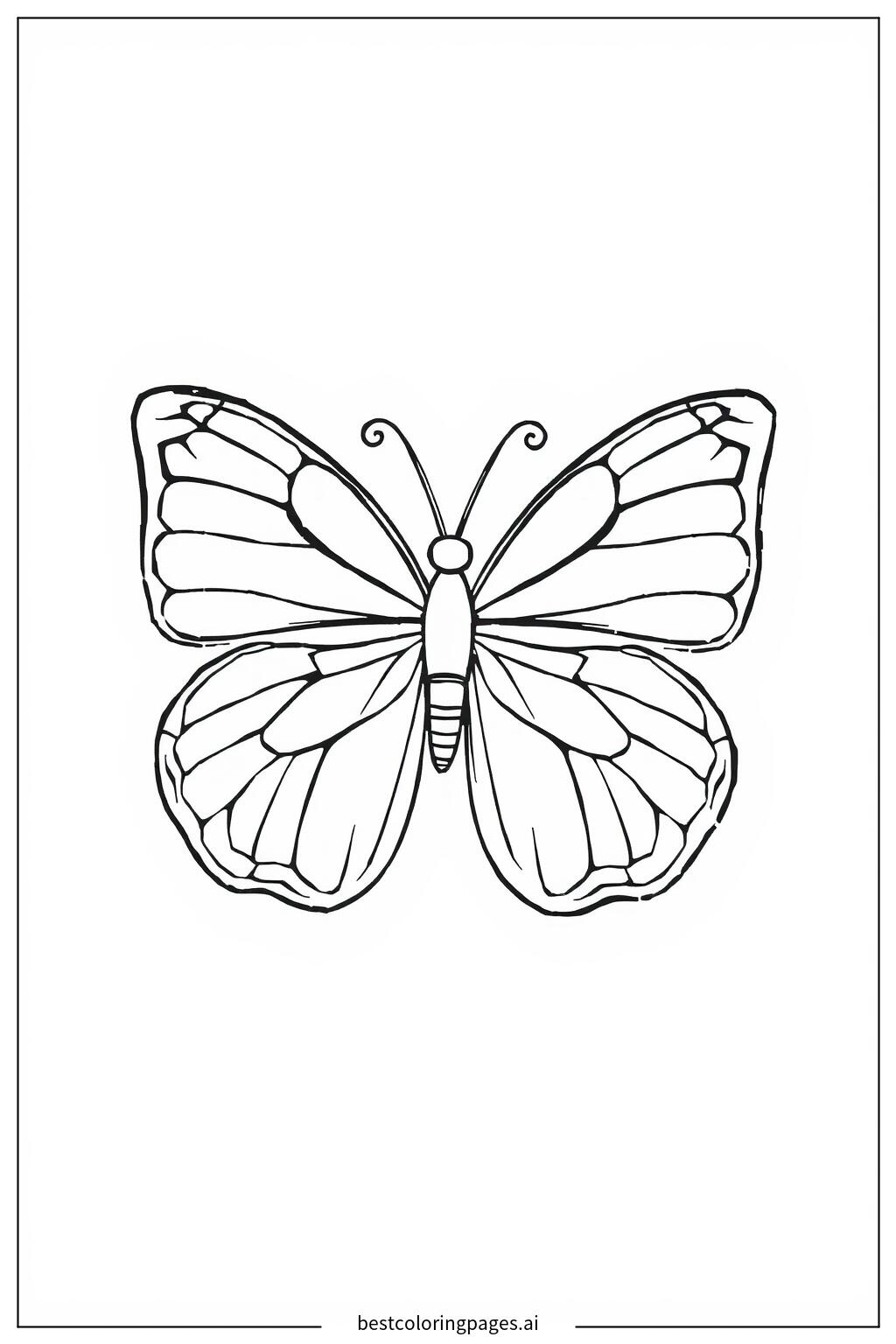 Simple butterfly outline