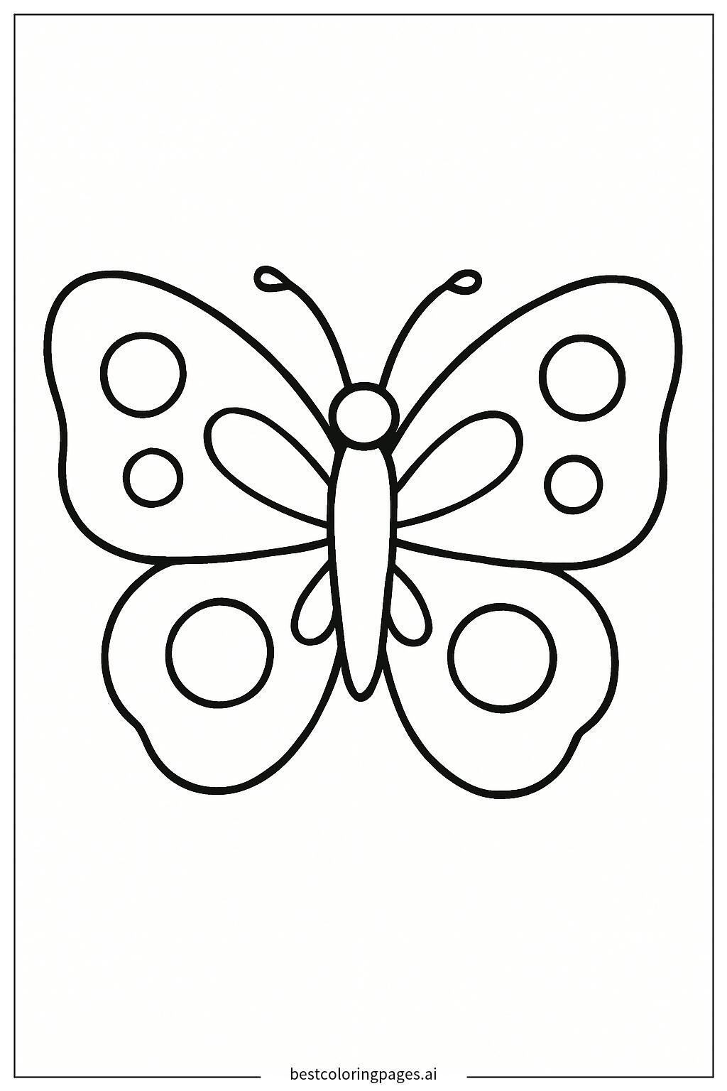 Simple butterfly silhouette