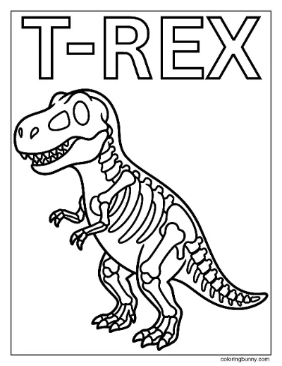 Bộ Xương T-Rex Đơn Giản