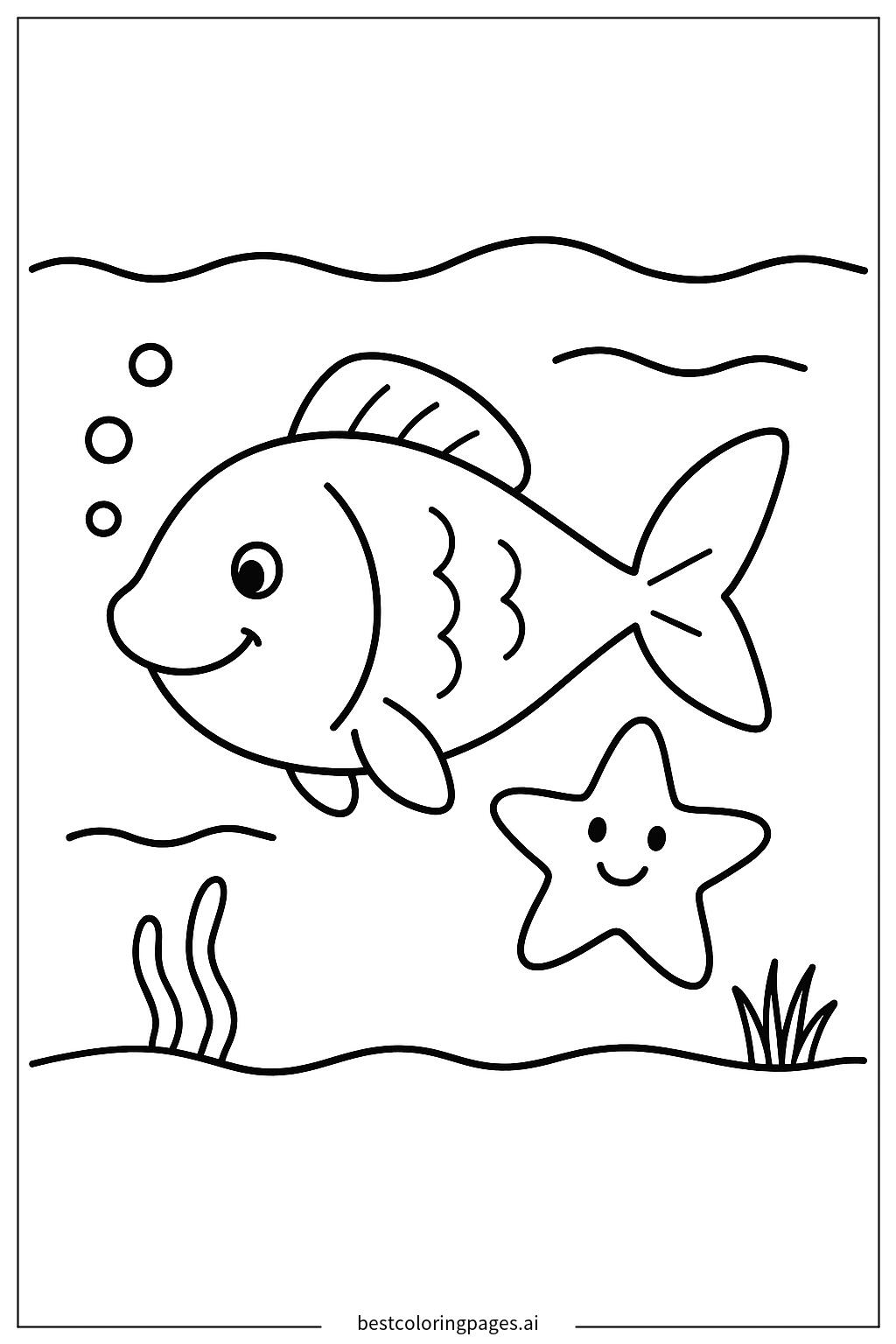 Starfish and fish