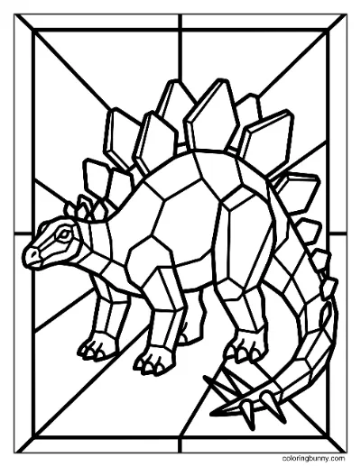 Stegosaurus Kính Màu