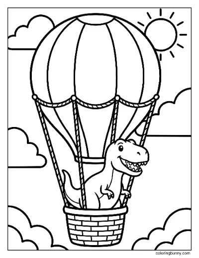 T-Rex Đi Khinh Khí Cầu