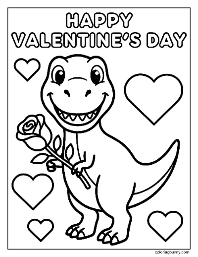 T-Rex Ngày Lễ Tình Nhân Vui Vẻ