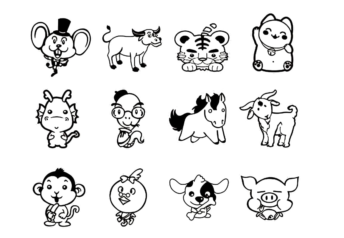 12 Con Giáp Đáng Yêu