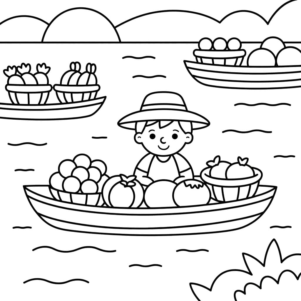 Buôn Bán Trên Chợ Nổi