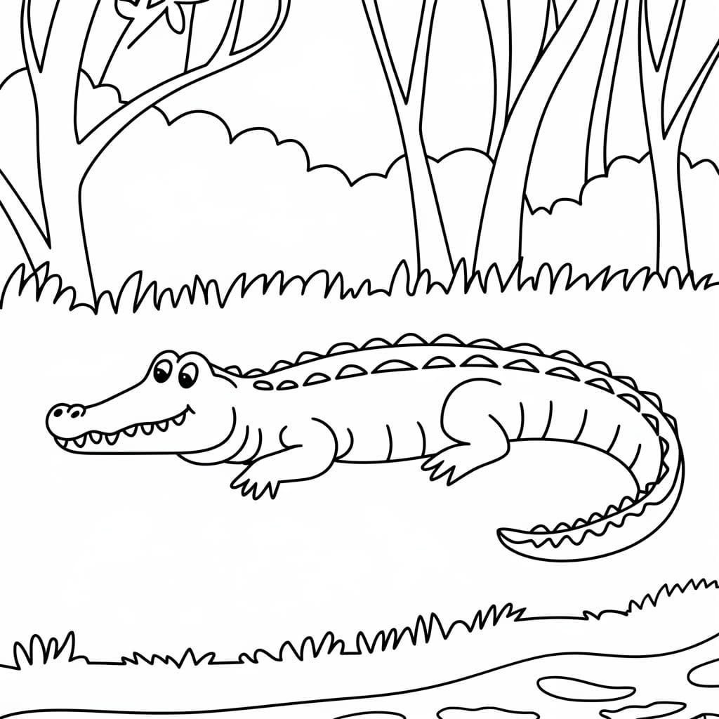 Cá Sấu Nằm Nghỉ