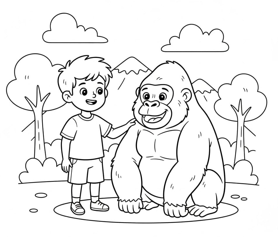 Cậu Bé và Con Khỉ Đột