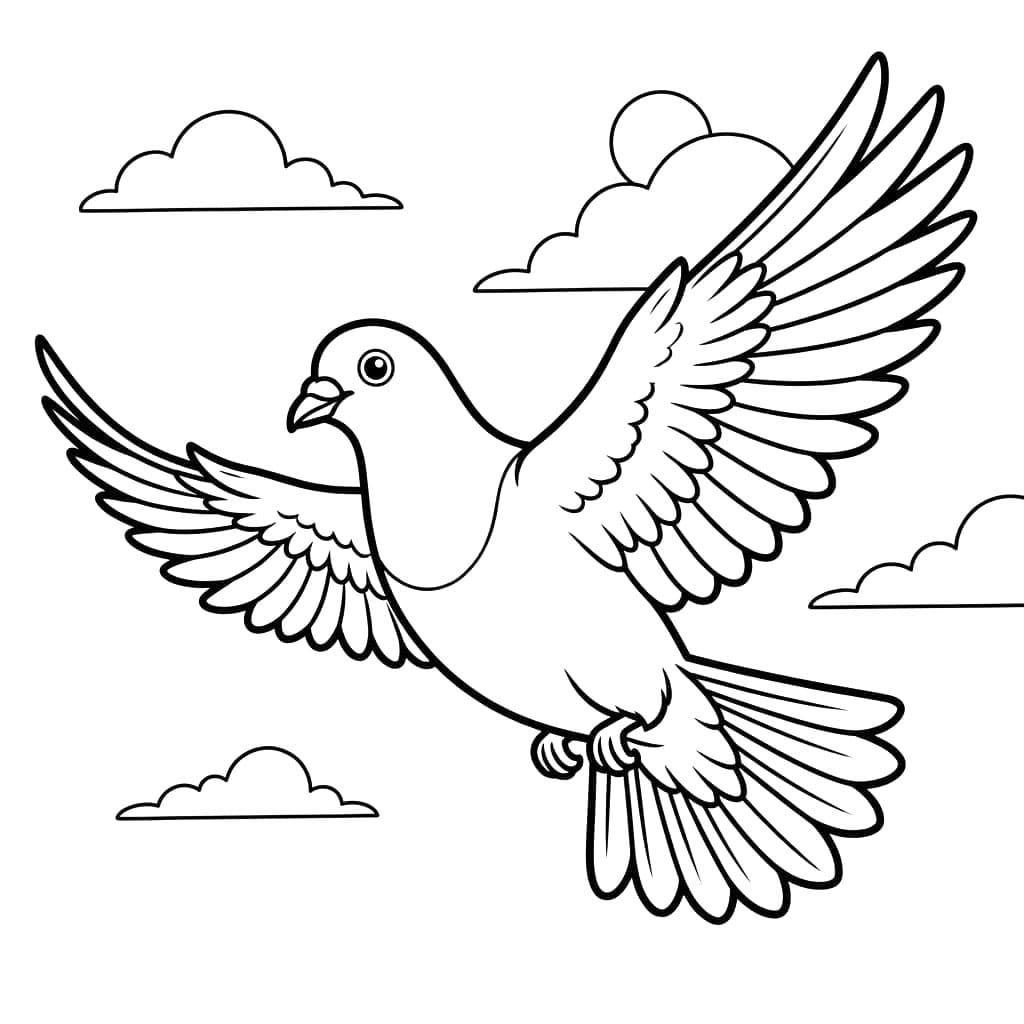 Chim Bồ Câu Bay Trên Trời