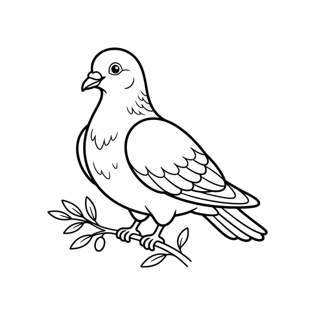 Chim Bồ Câu Đậu Cành