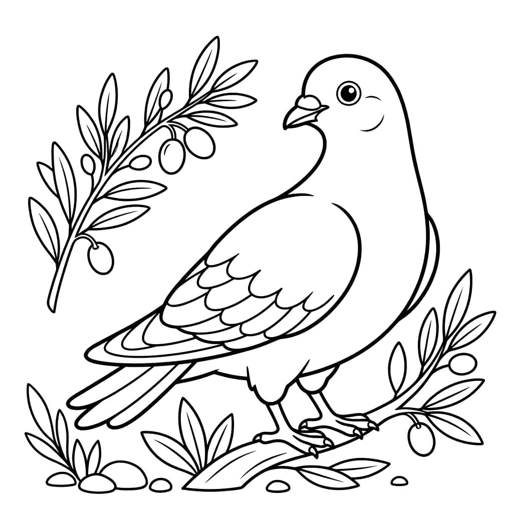 Chim Bồ Câu Trong Lá