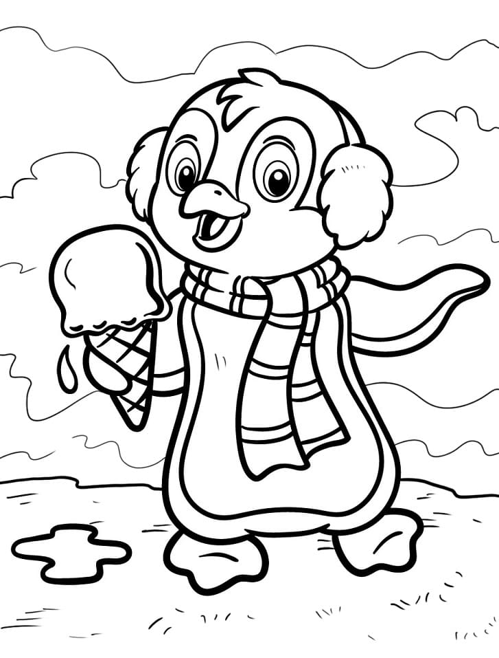 Chim Cánh Cụt và Cây Kem