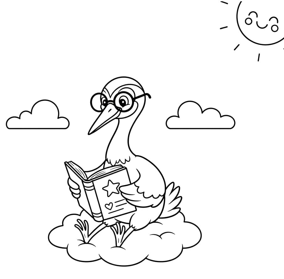 Chim Hạc Đọc Sách