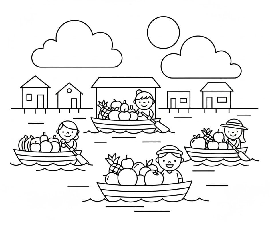 Tô Màu Chợ Nổi