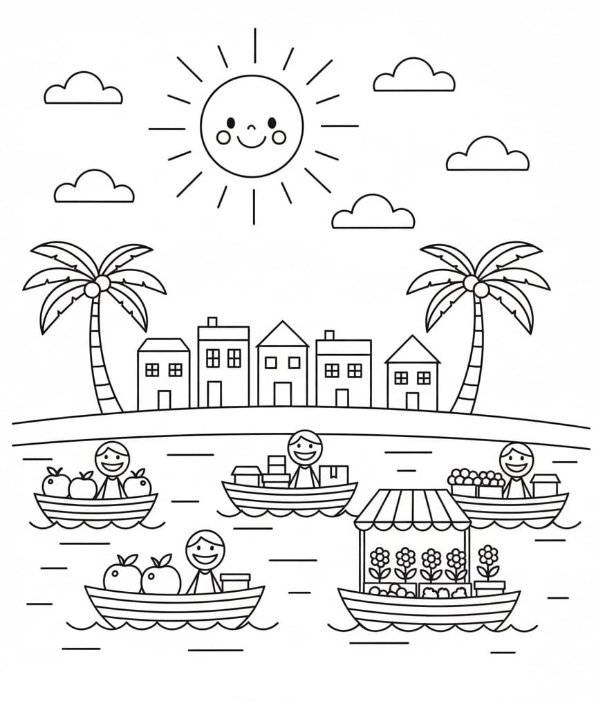 Chợ Nổi Ở Miền Tây Sông Nước