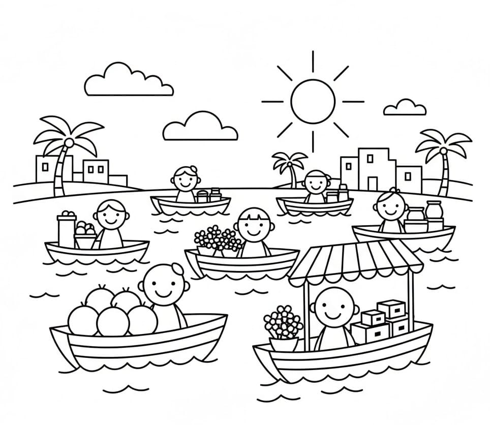 Chợ Nổi Ở Miền Tây